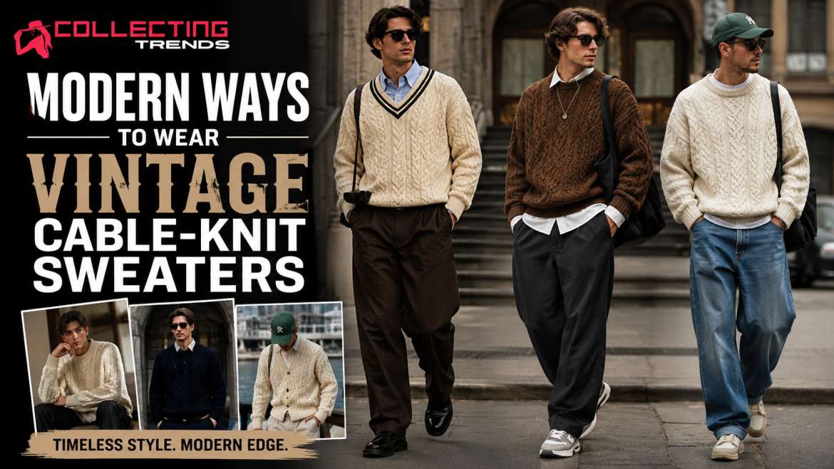 Modern Ways to Wear Vintage Cable-Knit Sweaters
